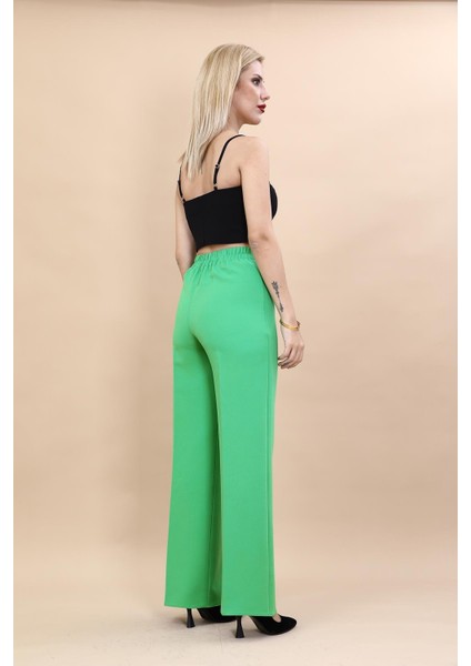 Bol Paça Pantolon -Yeşil fırsatları