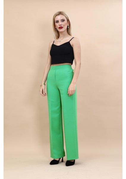Bol Paça Pantolon -Yeşil indirimleri