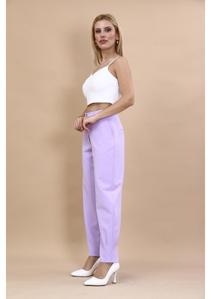 Pileli Paça Pantolon-Menekşe fiyatları