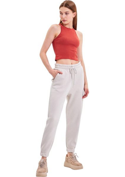 Üç Iplik Şardonlu Oversize Eşofman Altı