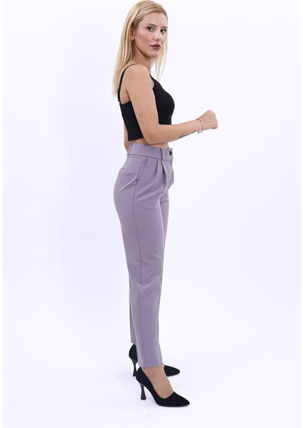 Kemerli Köprülü Dar Paça Pantolon-Antrasit fiyatları