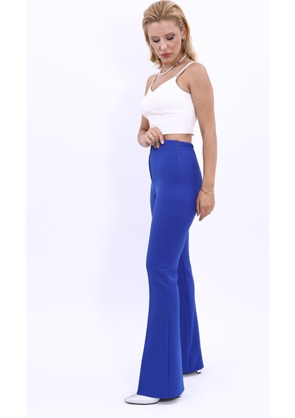 İspanyol Paça Pantolon-Saks