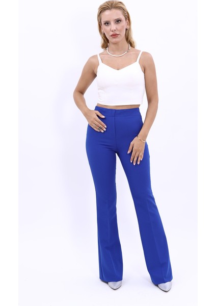 İspanyol Paça Pantolon-Saks fırsatları