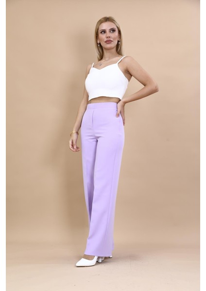 Bol Paça Pantolon-Menekşe