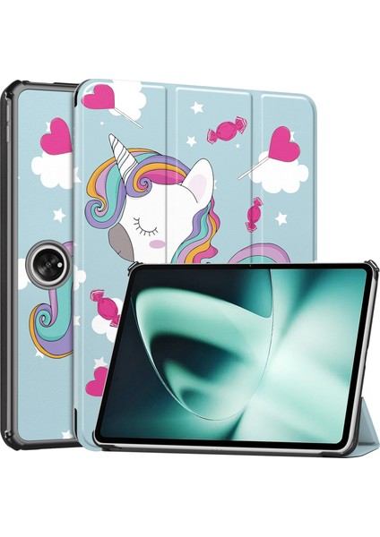 Oneplus Pad Için Boyalı Akıllı Deri Tablet Kılıfı (Yurt Dışından)
