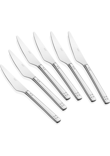 Pırlanta Pasta Bıçak 6'lı 18/10