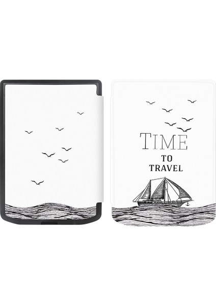 Pocketbook Verse / Verse Pro Için Deri Kılıf (Yurt Dışından)