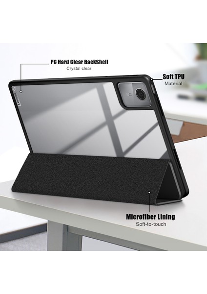 Lenovo Tab M11 / Xiaoxin Pad 2024 Için 3 Katlı Deri Kılıf (Yurt Dışından) modelleri