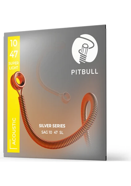 Pitbull Strings Silver Series Sag 10-47 Sl Takım Tel Akustik Gitar Teli 010-047