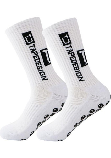 Profesyonel Kaydırmaz Kauçuk Havlu Taban Dikişsiz Maç Sporcu Tozluk Halı Saha Futbol Çorabı indirimleri