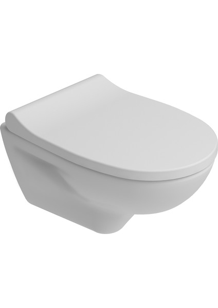 Kale Optimum Yuvarlak Smart Asma Klozet Taharet Delikli + Smart Kapak