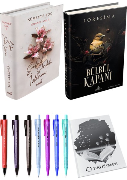 Bülbül Kapanı 1 Ciltli Loresima ve Silme Sendeki Izlerimi Ciltli Sümeyye Koç 2'li Set + Hediyeli