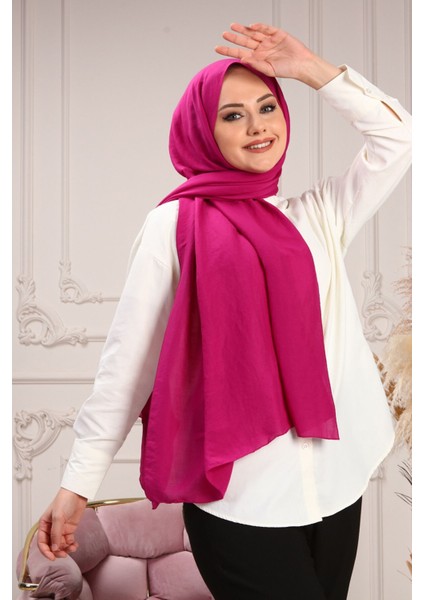 Fuşya Harem Scarf Incila Şal modelleri