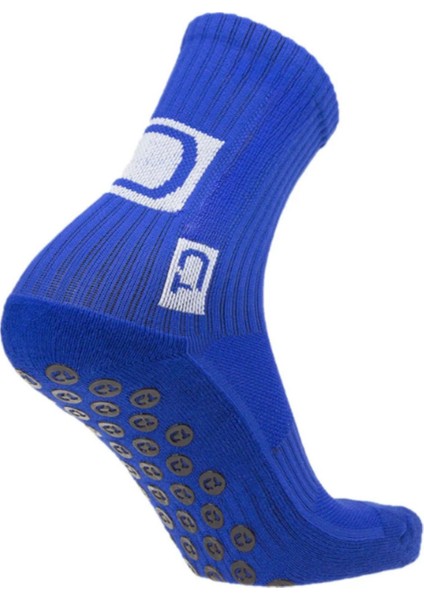 Unisex Mavi Anti Slip Socks Kaymaz Silikon Havlu Taban Dikişsiz Maç Pro Sporcu Çorabı fiyatları