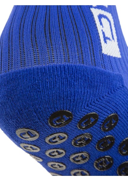 Unisex Mavi Anti Slip Socks Kaymaz Silikon Havlu Taban Dikişsiz Maç Pro Sporcu Çorabı fırsatları