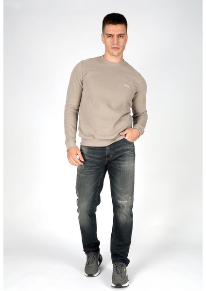 Erkek Newdwade O Yaka Sweatshirt 241042 Vizon fiyatları