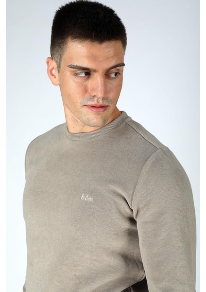 Erkek Newdwade O Yaka Sweatshirt 241042 Vizon fırsatları