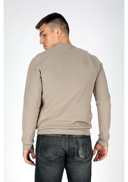 Erkek Newdwade O Yaka Sweatshirt 241042 Vizon indirimleri