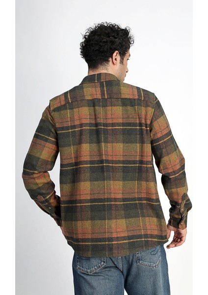 Erkek Donas Dokuma Uzun Kol Gömlek 241005 Hardal modelleri