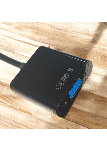 Hdmı-Vga Dönüştürücü Kablo HDMI To VGA Siyah Renk