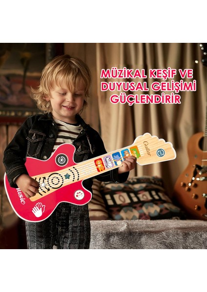 Çok Fonksiyonlu Dokunmatik Oyuncak Gitar