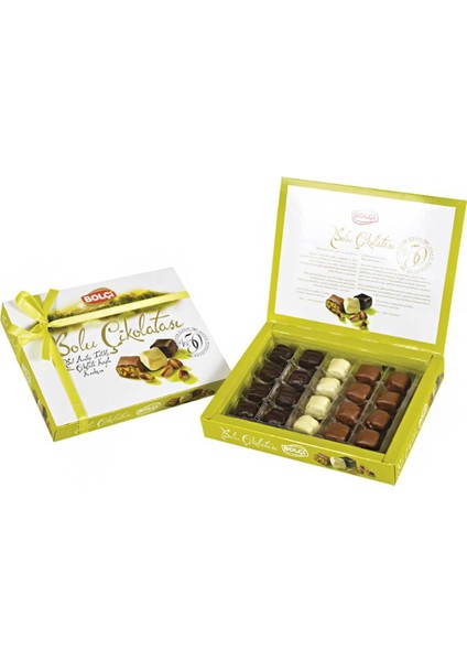 Antep Fıstıklı Karışık Bolu Çikolatası 160 gr