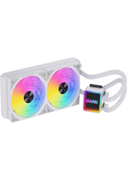 Freezer W247W 2025 Edition 240MM 2X12CM Frgb LED Fan + Pompa, 250W Tdp, LGA1700 - Am5 Uyumlu Beyaz Sıvı Soğutma Sistemi (DKCCW247W)