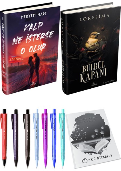 Bülbül Kapanı 1 Ciltli Loresima ve Kalp Ne Isterse O Olur 2 Ciltli Meryem Nart 2li Set + Hediyeli