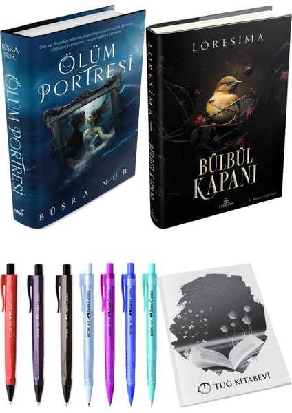 Bülbül Kapanı 1 Ciltli Loresima ve Ölüm Portresi Ciltli Büşra Nur 2'li Set + Hediyeli