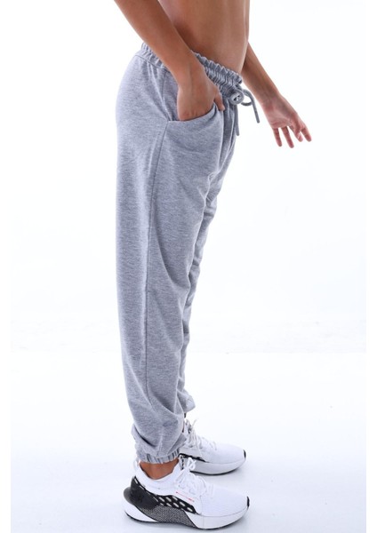 Kız/erkek Çocuk Lastik Paça ,düz 2 Iplik Polyester Eşofman Altı