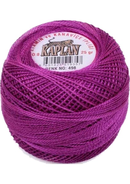 3 Adet Kaplan Etamin ve Kanaviçe Ipi 8 No Kod/renk: 444 - 316 - 498 - Ryl