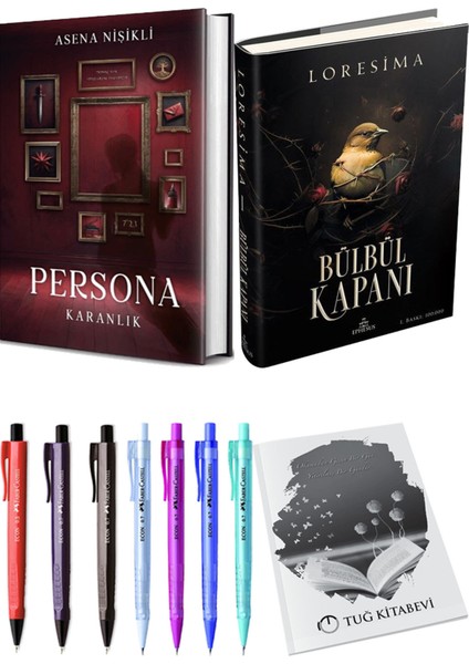 Bülbül Kapanı 1 Ciltli Loresima ve Persona Karanlık Ciltli Asena Nişikli 2li Set + Hediyeli