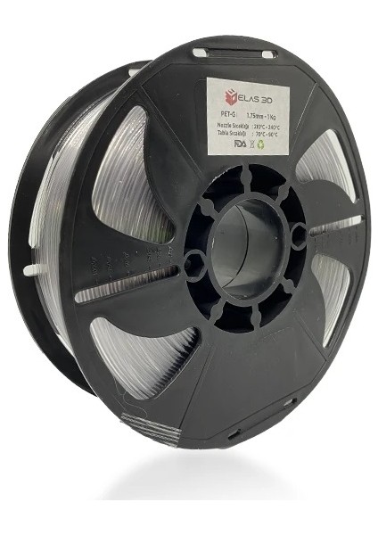 Pet-G Filament Şeffaf 1.75MM 1kg