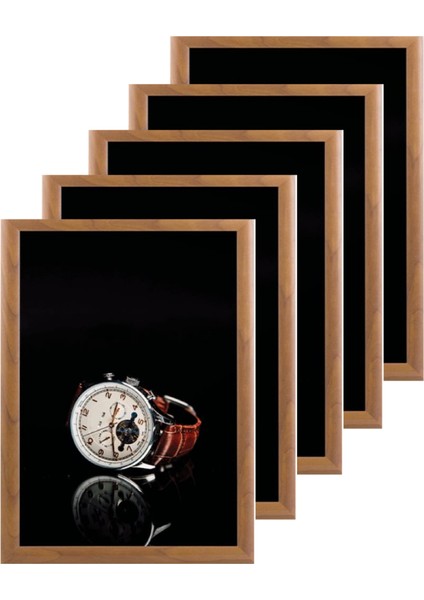 25MM Ahşap Görünümlü Alüminyum Gönye Köşe Çerçeve ( 5li Paket)