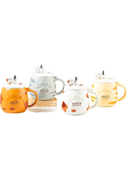 Sevimli Özel Tasarım Kedi Figürlü Kapaklı Kupa Mug Sevgiliye Hediye fiyatları