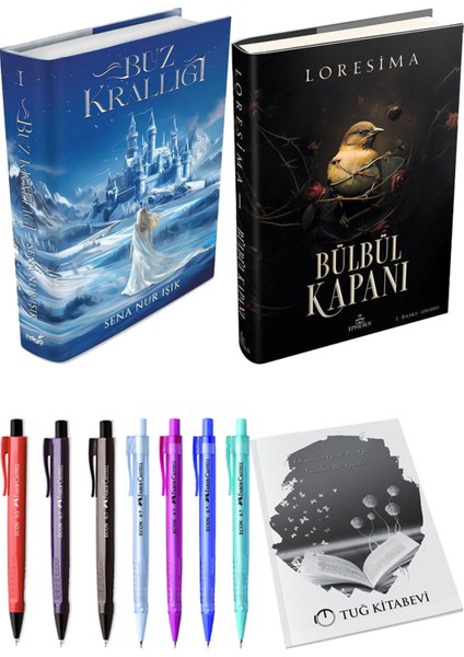 Bülbül Kapanı 1 Ciltli Loresima ve Buz Krallığı Ciltli Sena Nur Işık 2'li Set + Hediyeli