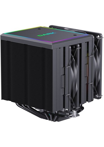 Freezer Pro X120D 2025 Edition 2X12CM Argb 4pin Pwm Fanlı, 2x 65CFM, 230W Tdp, 6x Isı Borusu, LGA1700 - Am5 Uyumlu, Direct Contact Işlemci Soğutucu (DKCCX120D)