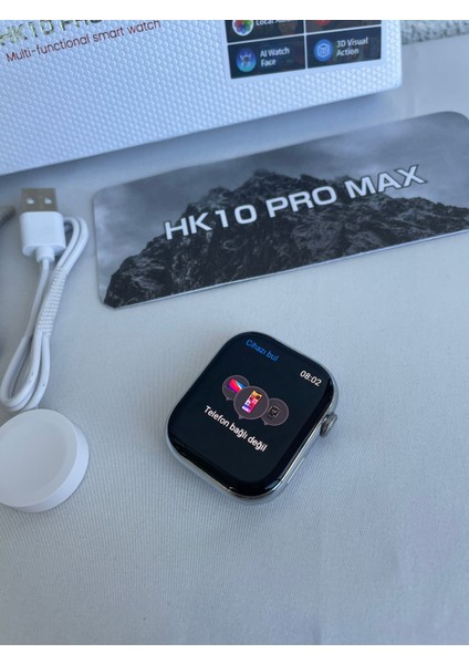 HK10 Pro Max Amoled 2.02 Amoled Wearfitpro/chatgpt/ses Kayıt/kulaklık Eşleştirme Akıllı Saat
