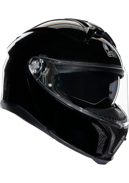 Tourmodular Solid Mplk Black Çene Açılır Kask