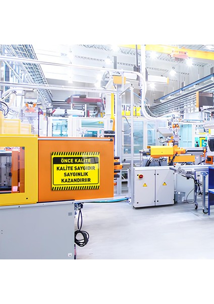 Cam Yönlendirme Levhası Kalite İkaz Levhası Kalite Saygıdır 30 cm x 40 cm modelleri