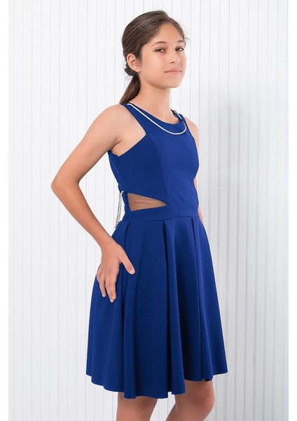 Taş Detaylı Abiye Lacivert MDV344 fırsatları