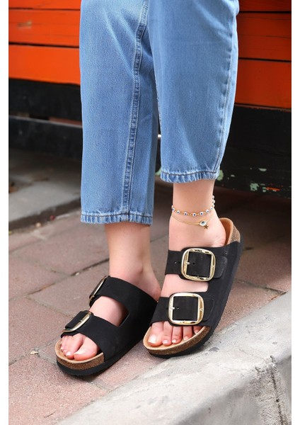 Madrid Deri Mantar Taban Kadın Terlik fırsatları