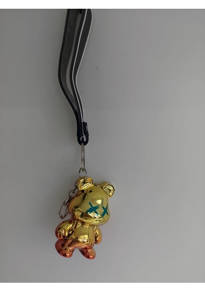 Ayıcık Teddy Bear Anahtarlık Çakmak Lighter Xx Gold Degrade Çanta Süsü 1 Adet