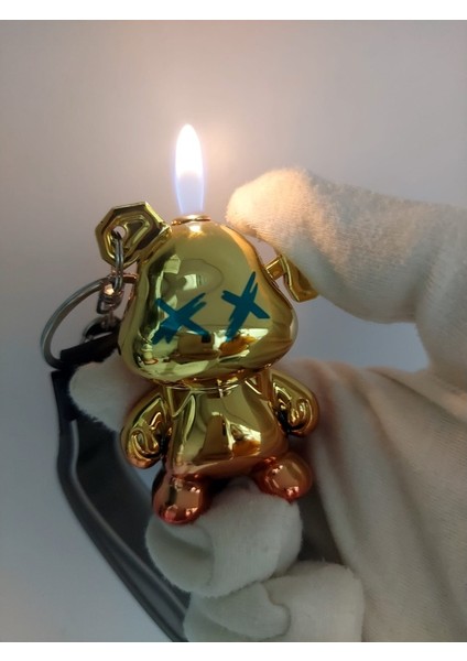 Ayıcık Teddy Bear Anahtarlık Çakmak Lighter Xx Gold Degrade Çanta Süsü 1 Adet fiyatları