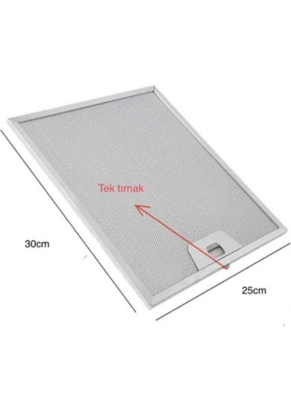 DWK096751B Için Davlumbaz Aspiratör 250X300 Alüminyum Yağ Süzgeç Tel Kaset Filtre