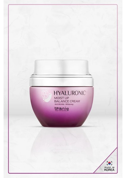 3 Kat Ekstra Nem İçeren Hyaluronic Moist Up Balance Krem Made İn Korea