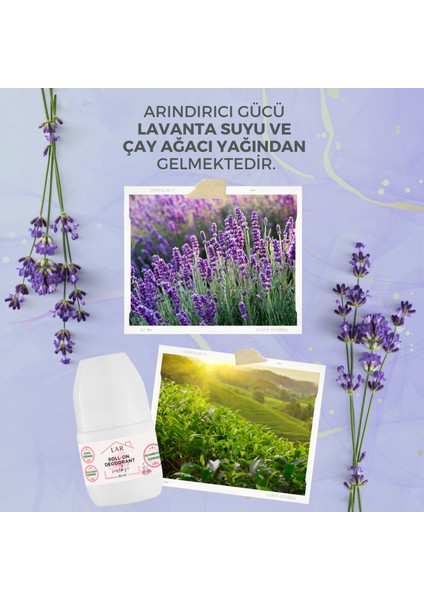 Alüminyumsuz Alkolsüz Parabensiz Vegan Çiçeksi Kokulu Roll-on Deodorant 3lü Avantajlı Paket 50ml modelleri