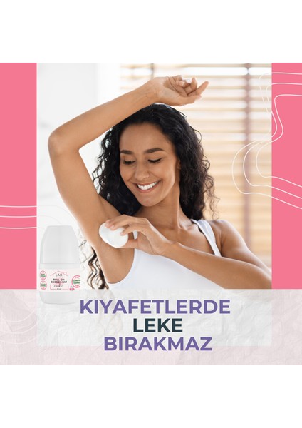 Alüminyumsuz Alkolsüz Parabensiz Vegan Çiçeksi Kokulu Roll-on Deodorant 3lü Avantajlı Paket 50ml fırsatları