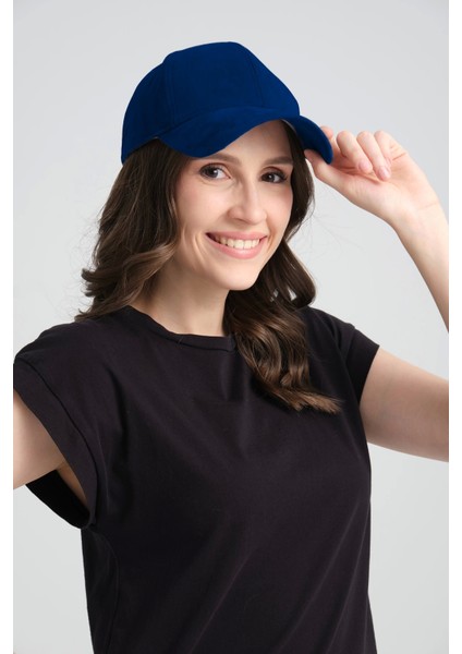 Unisex Süet Spor Şapka Ayarlanabilir Cırtlı Indigo Kep Şapka Süet Baseball Cap