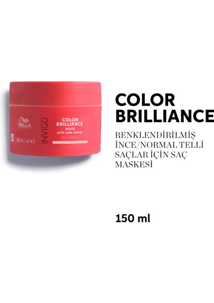 Professionals Invigo Color Brilliance Maske 150 ml - Kalın Telli Saçlar İçin Renk Koruması